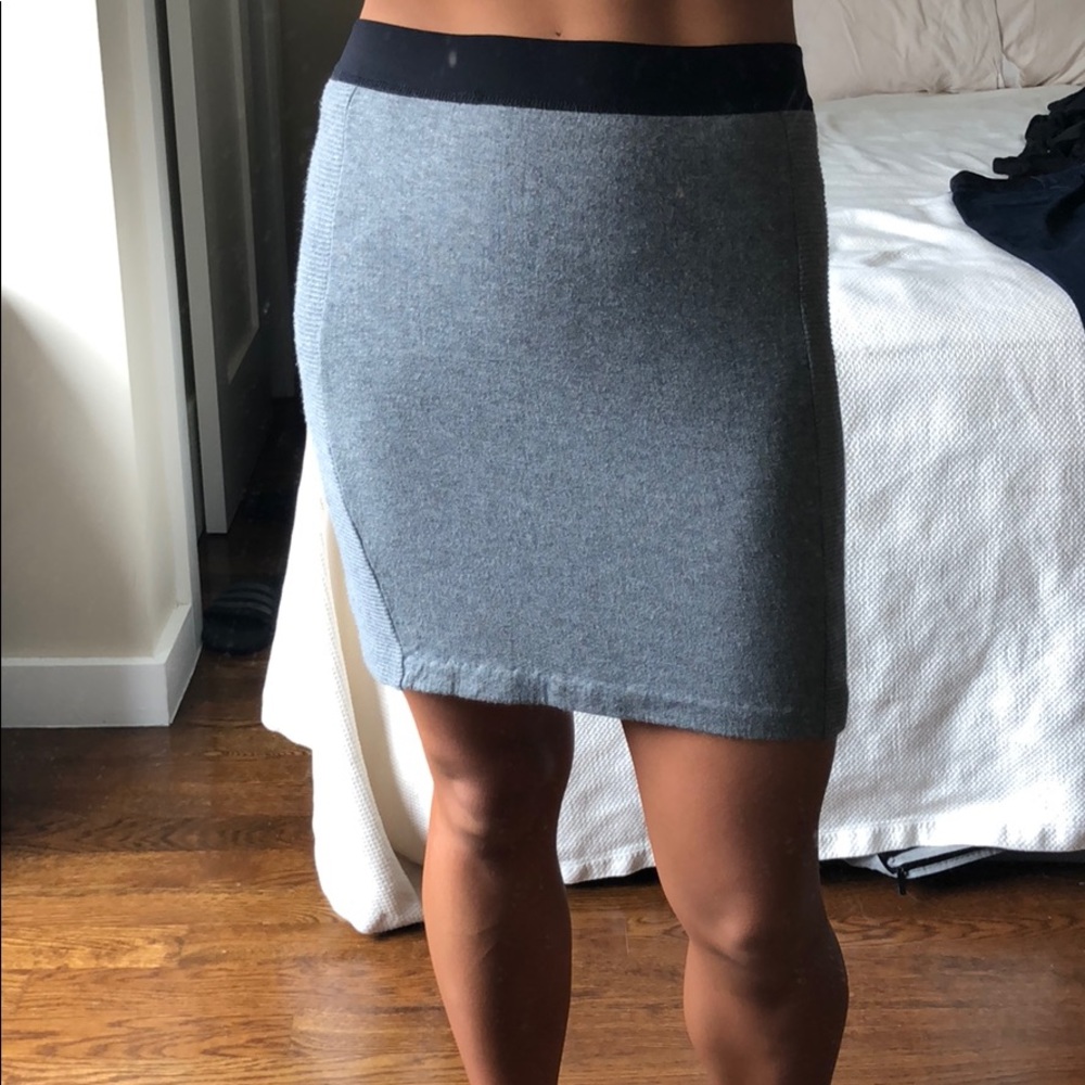 T by Alexander Wang gray mini skirt